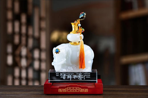 琉璃玉吉祥大象摆件 商品图1