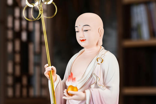 19寸站立地藏菩萨陶瓷摆件 商品图5