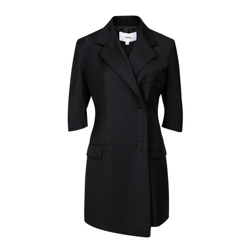 VIMAGE纬漫纪秋季新款洋气西装V领收腰显瘦五分袖短款连衣裙女V1607221 商品图4