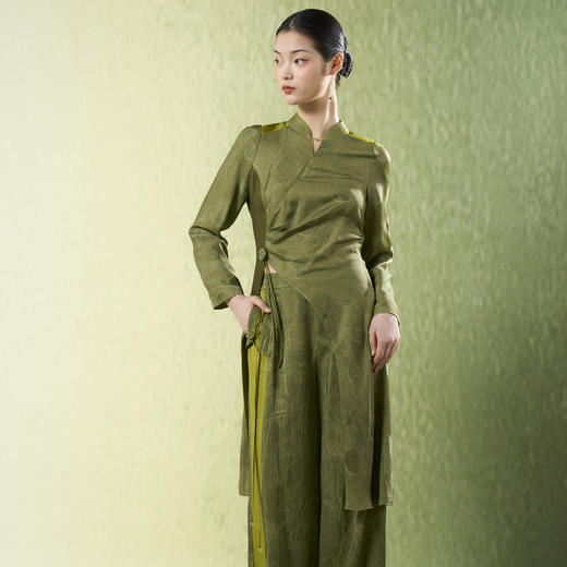 吉祥衣家新中式国风夏新款高端气质显瘦修身女装春不晚上衣 商品图0