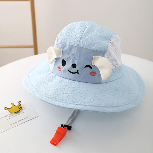 【网眼设计透气舒适，防晒遮阳】卡通宝宝帽子 春夏季网眼渔夫帽 幼儿遮阳防晒帽 男女童出游太阳帽萌-QQ 商品图8