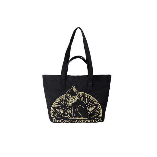 大英博物馆 盖亚·安德森猫系列 轻便大容量手提两用单肩包 黑色 商品图4