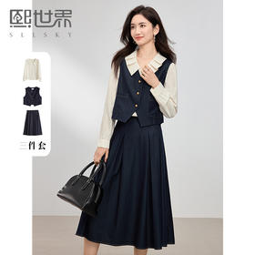 熙世界法式压褶拉夫领衬衫女长袖别致漂亮通勤衬衣2025年春季新款