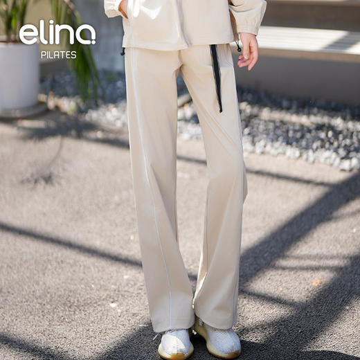 一恋•普拉提 2025春季新款宽松百搭阔腿裤垂坠感时尚工装运动裤EML4185 商品图1