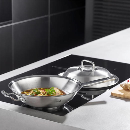 德国进口菲仕乐（Fissler）雅阁系列炒锅30cm+不锈钢锅盖 商品图1