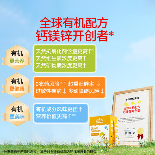 《升级款400iu》小小伞液体钙镁锌10m*30条/盒Pro 商品图3