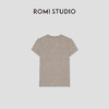 ROMI STUDIO“惬意自然”柔顺垂感轻盈弹力圆领短袖T恤 RWCLS41958 商品缩略图1
