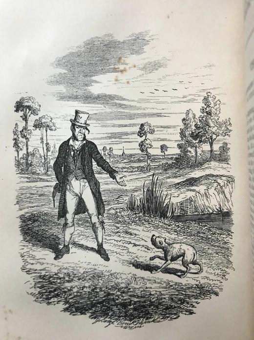 约19世纪后期 狄更斯《雾都孤儿》 8幅插图 真皮精装36开 商品图9