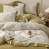 自然醒宽边三层纱提花四件套100全棉1.5米被套床单三件套床笠床品JY 商品缩略图10