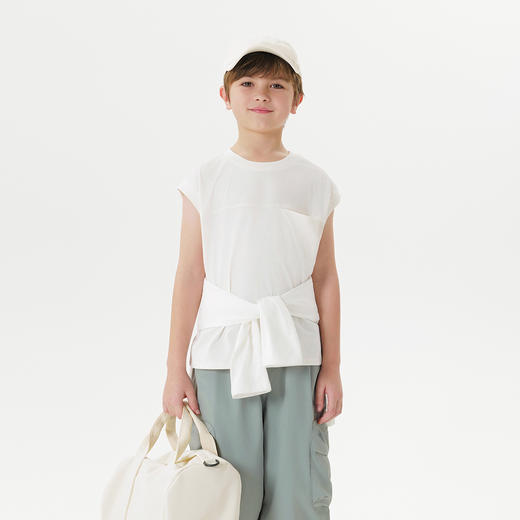 【速干防晒】马克珍妮男女童运动背心儿童无袖上衣夏装新款550553 商品图1