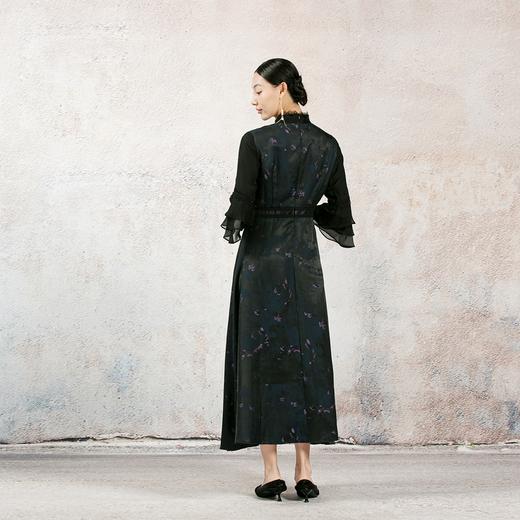 吉祥衣家春夏新款新中式复古国风轻奢气质高级感女装禅意境连衣裙 商品图1