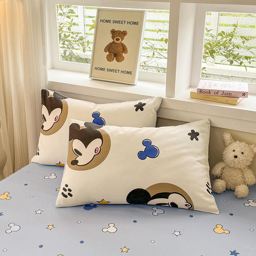 自然醒迪士尼正版授权全棉印花四件套小熊维尼纯棉床上四件套卡通儿童被套床单人宿舍三件套NH176178 商品图11