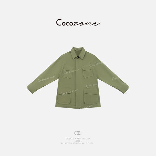 COCO ZONE 刘一一 25春季复古设计感多口袋女式外套CD2A0451 商品图0