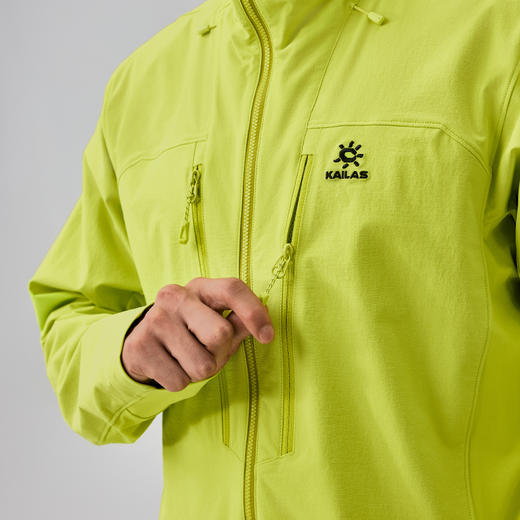 KAILAS凯乐石 户外运动 男款连帽软壳外套（半开胸）KG2439114【Z】 商品图3