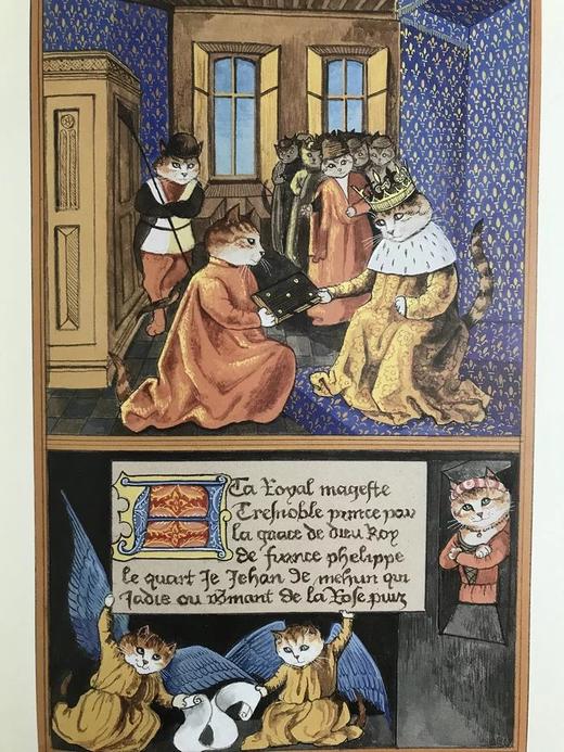 猫咪版中世纪艺术图集 31幅彩色插图 精装18开 商品图9