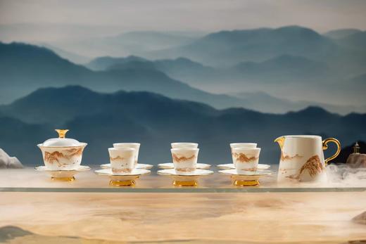 溪谷留香岁月留香叶嘉岩 锦绣山河礼盒茶具 盖碗1套+公道杯+主人杯茶托*6 商品图1