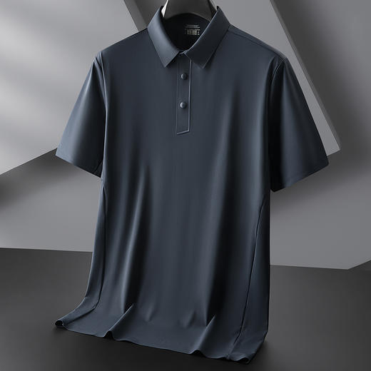 【冰丝】【DZP】大依优型大码短袖POLO衫运动翻领大码夏季商务冰丝弹力上衣休闲半袖体恤男士 商品图6