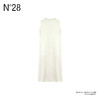 N°28 2025新款醋纤连衣裙 气质时尚无袖显瘦长款纯色圆领裙885241L205 商品缩略图4
