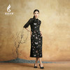吉祥衣家新中式国风春夏新款高端气质显瘦修身女装百蝶图连衣裙 商品缩略图2