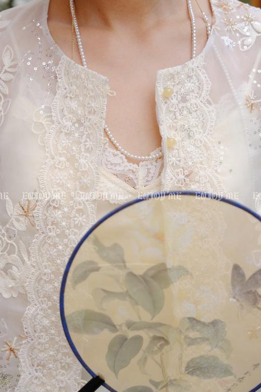 【门店同款】ENJOY夏季云敛-春光推盏碧落轻纱中式马夹 162252569 商品图6