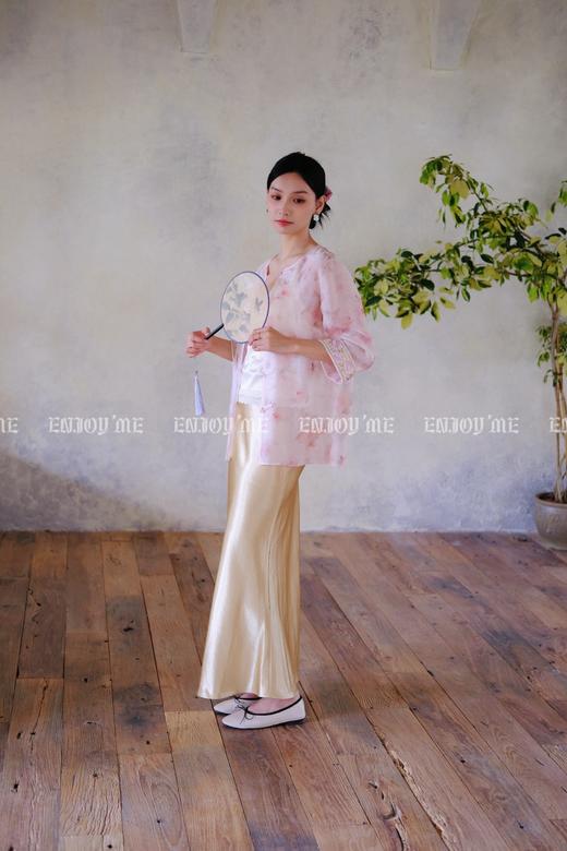 【门店同款】ENJOY夏季云敛-春光推盏薄纱雾语中式外套 162266741 商品图12
