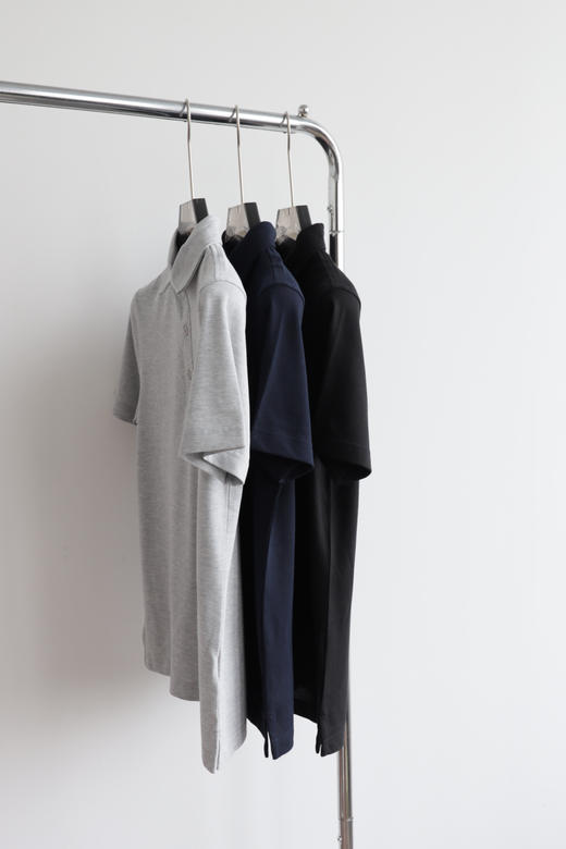 B.C 丝光珠地面料 翻领短袖T恤  TX423 商品图4