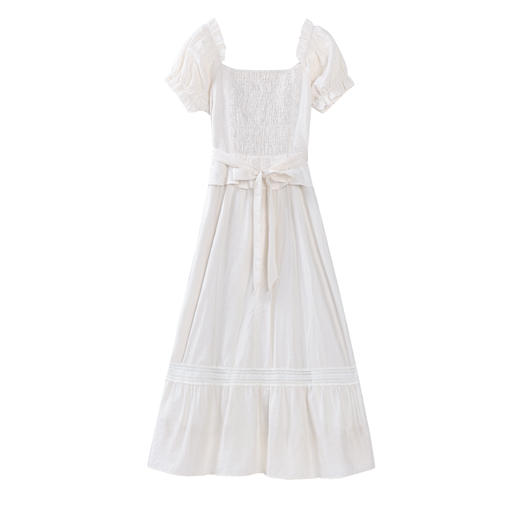 【65折秒杀】鹿向南「夏日捕梦网」夏季法式甜美拼接连衣裙女假两件气质长裙DYL661741 商品图1