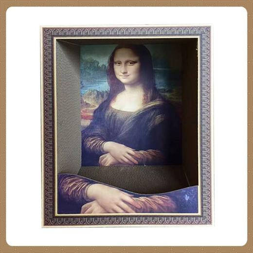 创意网红蒙娜丽莎猫窝 猫抓板耐磨耐抓不掉屑一体油画世界名画猫屋 商品图7