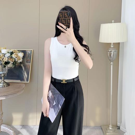 【99元2件】女士夏季鱼骨背心针织棉背心宽肩带背心（带胸垫）【FF25503】 商品图1