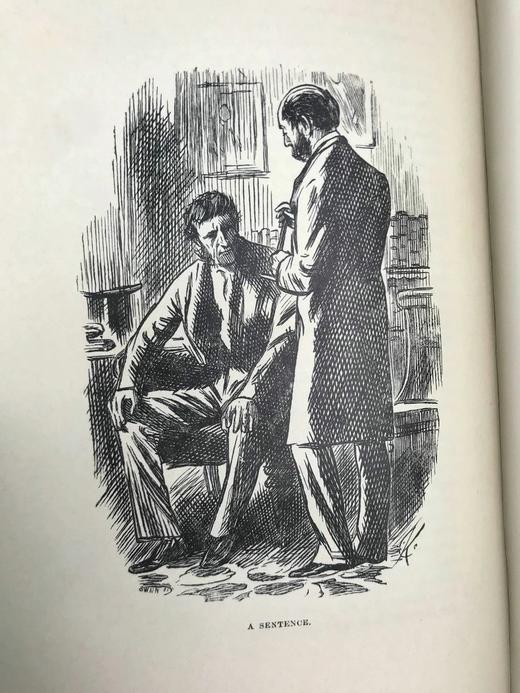 1911年 萨克雷《委婉集》 数十幅插图 真皮精装16开 商品图13