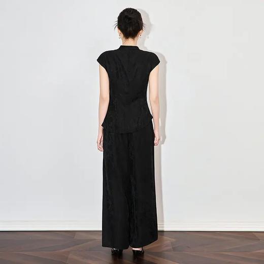 【高货wl】全新升级【铂金会员358/天猫479/差价121】(99842) 洛诗琳国风气质新中式精致时尚浮雕提花优雅裤子两件套 商品图1