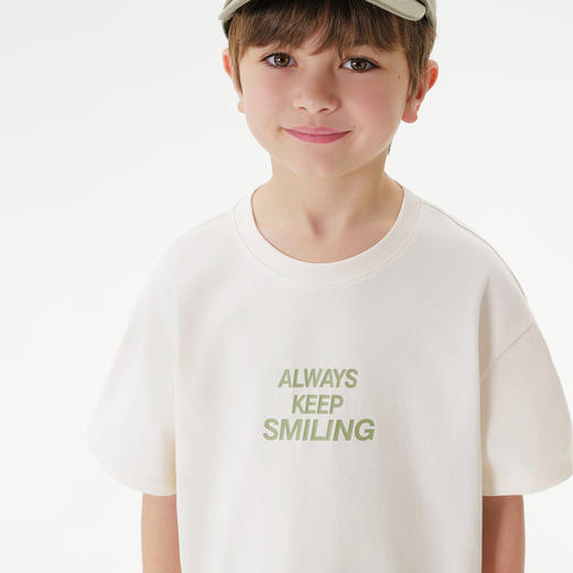 【凉感透气】马克珍妮男女童字母运动短袖T恤 儿童上衣夏装550665 商品图4