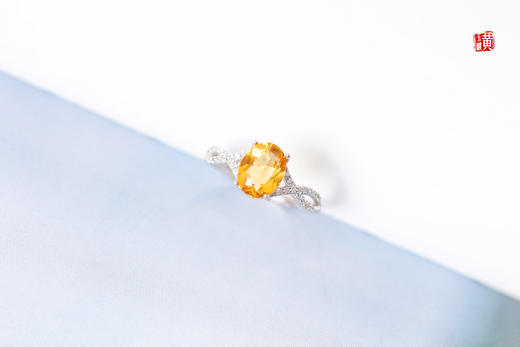 【兮若】黄水晶戒指 商品图1