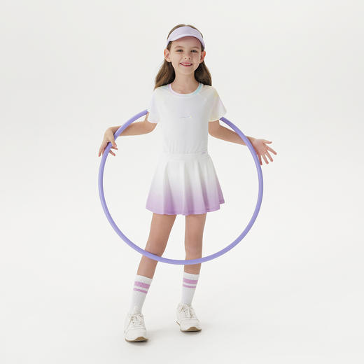 【凉感防晒】马克珍妮女童渐变运动短袖T恤2025年夏装新款550382 商品图1