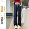 雀说天丝牛仔直筒裤女新款长裤休闲高腰宽松香蕉阔腿裤子ALA1060 商品缩略图5