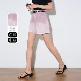 OLrain欧芮儿高腰牛仔裤女夏季2025年新款高腰宽松显瘦阔腿短裤