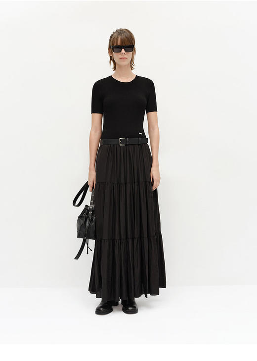 【高品质私服】【MC针织拼接中低腰塔裙连衣裙】合身自如 稳定有型 舒适延展/包容女性身躯G1204-CC【无标出货 介意慎拍】 商品图10