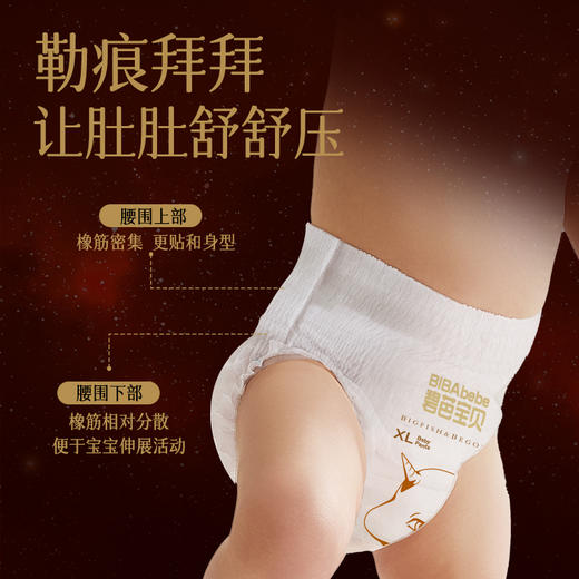 碧芭宝贝 大鱼海棠系列夜用款拉拉裤一整夜尿不湿便携装4片L-XXXL码【老带新拼团】 商品图2