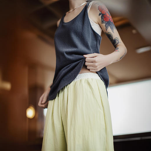 马登垂凉感防晒梧桐卫裤春夏慵懒松弛感掐腰裤多巴胺跳舞山本裤女 商品图4