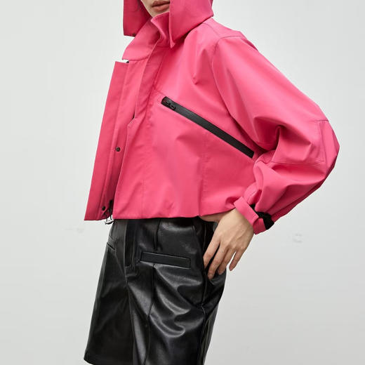 顺丰包邮41941洛诗琳新款时髦运动的轻户外撞色短外外套S527 商品图3