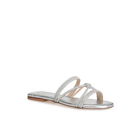豪麟名鞋BALDININI女鞋凉拖织物D5E166P1银色