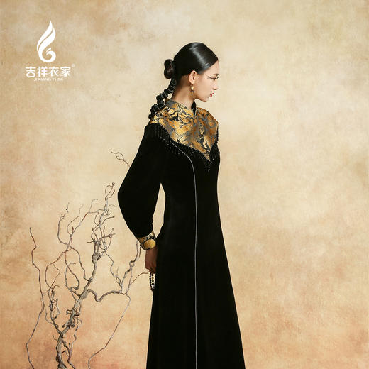 吉祥衣家新中式国风提花气质高级感优雅披肩女装浮光跃金云肩 商品图1