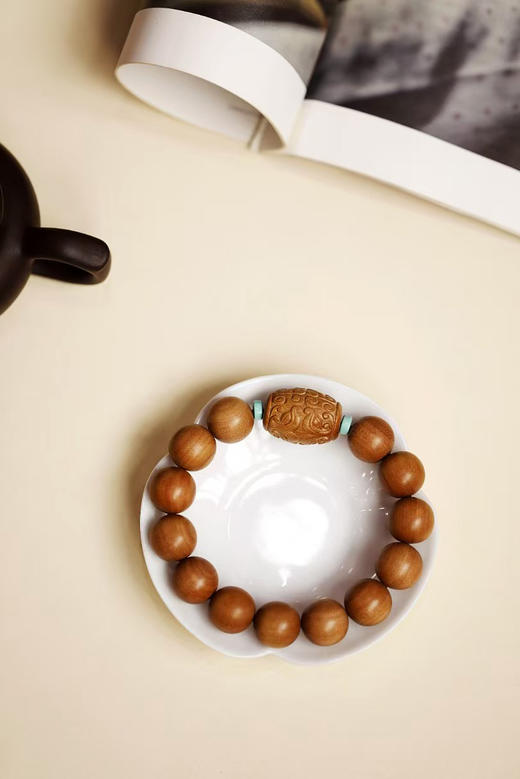 善洲°原创老山檀香手串15mm*13颗 商品图4