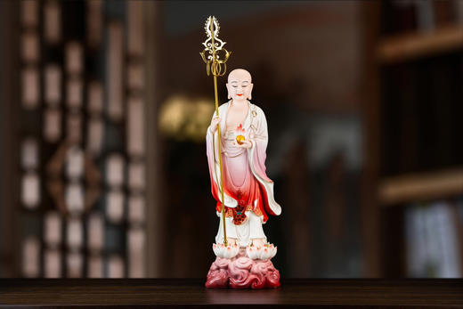 19寸站立地藏菩萨陶瓷摆件 商品图1