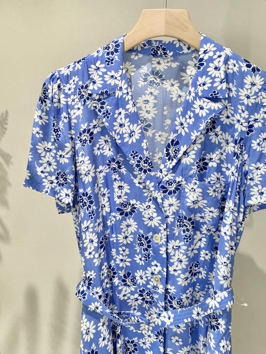 【高品质私服】【RL花卉皱纱连衣裙】温柔舒爽，布面光泽如丝，手感细腻丝滑G0726-CC【无标出货 介意慎拍】 商品图5