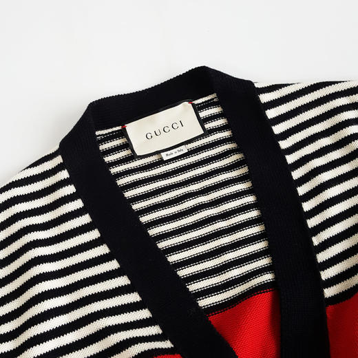 【95新】Gucci古驰黑白满印老花logo针织开衫外套中性款现售价：4700！270325NJS03 商品图2
