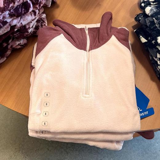 Columbia/哥伦比亚 女士春秋保暖半拉链插肩袖立领抓绒卫衣 商品图2