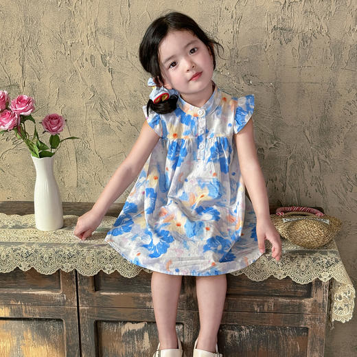 【39.9元/件起】儿童纯棉连衣裙女童夏季公主裙运动裙 商品图4