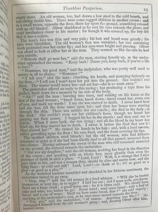 约19世纪后期 狄更斯《雾都孤儿》 8幅插图 真皮精装36开 商品图10