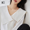 *IC 通勤白色衬衫宽松新款衬衣女修身气质设计感休闲长袖上衣 商品缩略图4